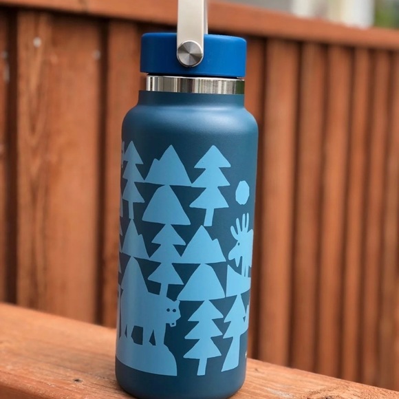 REI Limited Edition Hydro Flask 32 oz Bottle in Stargazer Teal NWT - Picture 4 of 5